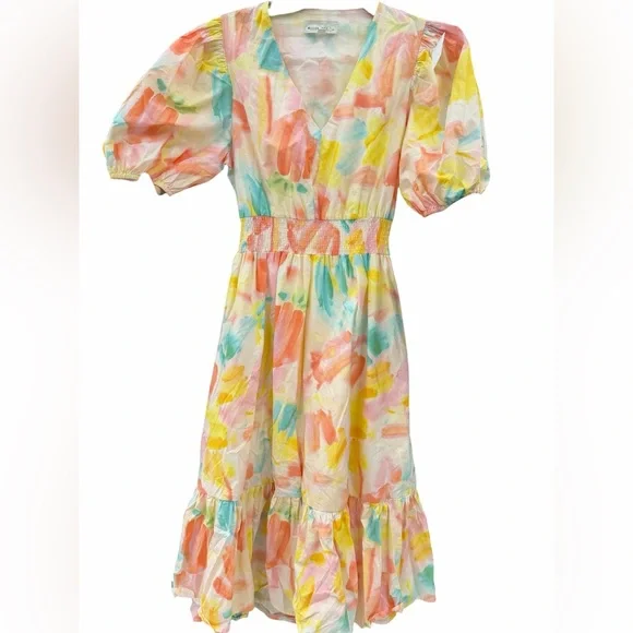 Pinch Pastel Watercolor Midi
Dress Size Large - Picture 5 of 5